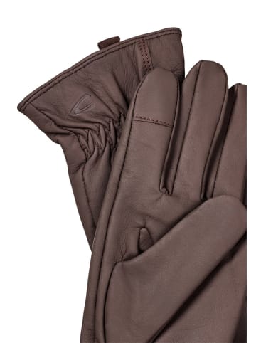 Camel Active Leren handschoenen donkerbruin