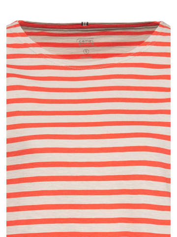 Camel Active Longsleeve in Orange/ Weiß