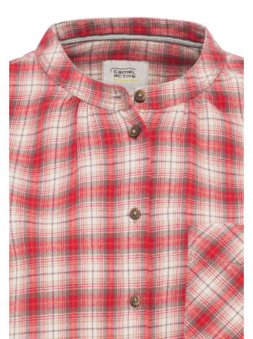 Camel Active Bluse in Rot/ Weiß