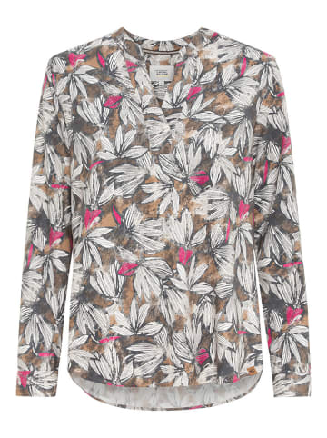 Camel Active Bluse in Anthrazit/ Beige