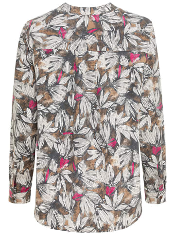 Camel Active Bluse in Anthrazit/ Beige