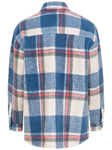 Camel Active Hemdjacke in Blau/ Weiß
