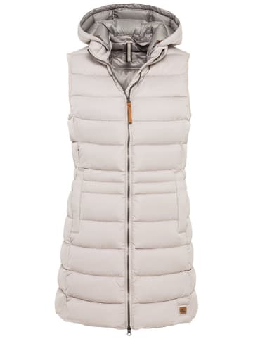 Camel Active Doorgestikte bodywarmer crème