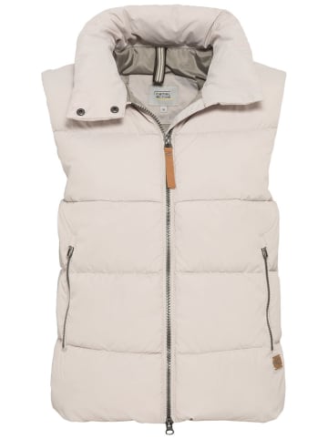 Camel Active Doorgestikte bodywarmer crème