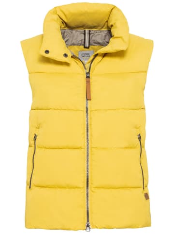 Camel Active Doorgestikte bodywarmer geel