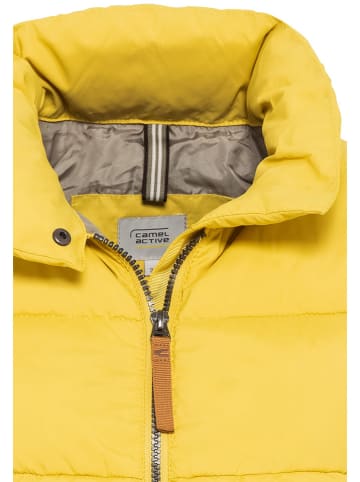 Camel Active Doorgestikte bodywarmer geel