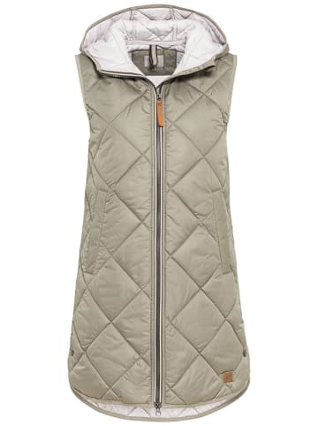 Camel Active Doorgestikte bodywarmer lichtgroen