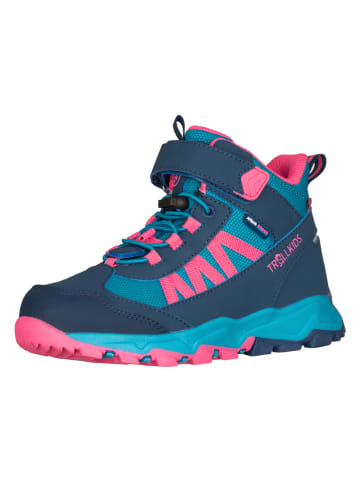 Trollkids Wanderboots "Tronfjell" in Dunkelblau/ Pink
