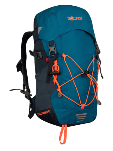Trollkids Wanderrucksack "Fjell Trekker 15" in Blau - (B)24 x (H)35 x (T)14 cm