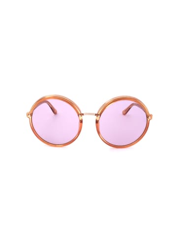 Guess Damskie okulary przeciwsłoneczne w kolorze jasnoróżowo-pomarańczowym