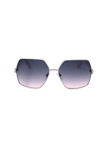 Guess Damen-Sonnenbrille in Weiß/ Blau