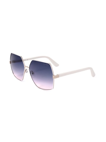 Guess Damen-Sonnenbrille in Weiß/ Blau