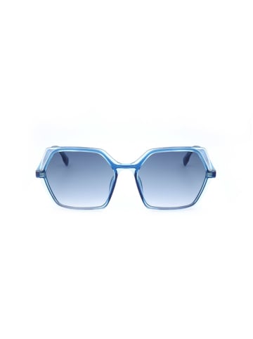 Karl Lagerfeld Damskie okulary przeciwsłoneczne w kolorze niebieskim