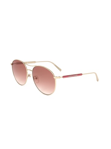 Longchamp Damen-Sonnenbrille in Gold/ Rot