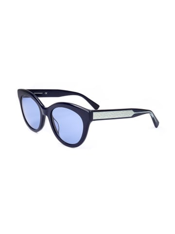 Longchamp Damen-Sonnenbrille in Hellblau/ Dunkelblau
