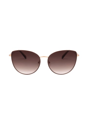 Longchamp Damen-Sonnenbrille in Gold/ Hellbraun