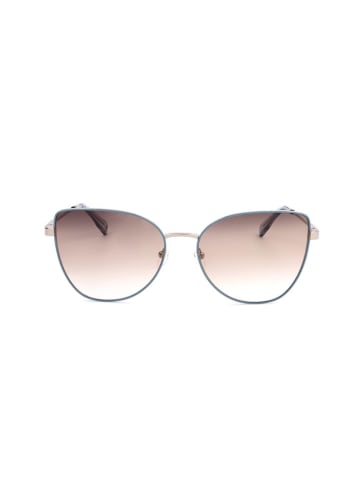 Longchamp Dameszonnebril goudkleurig/lichtbruin