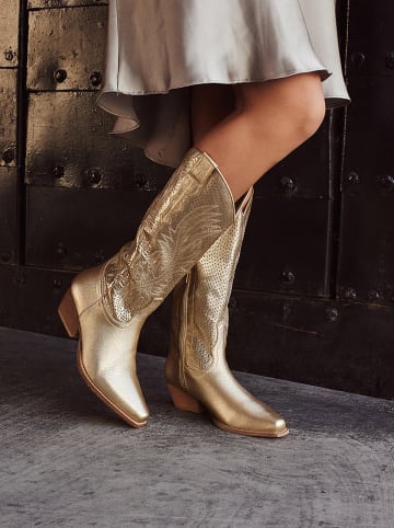 Belucci Stiefel in Gold