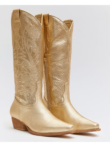 Belucci Stiefel in Gold