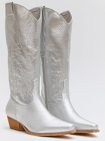 Belucci Stiefel in Silber