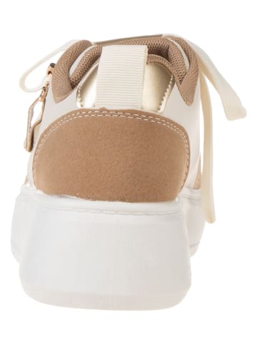 Belucci Sneakers crème/bruin