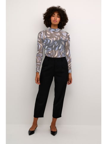 Kaffe Longsleeve lichtblauw/zwart