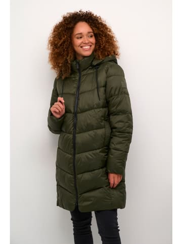Kaffe Steppmantel in Khaki