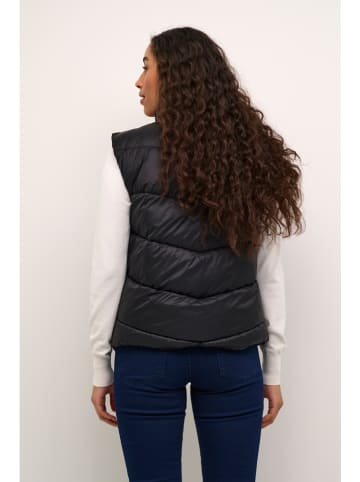 Kaffe Doorgestikte bodywarmer zwart