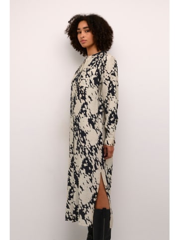 Kaffe Kleid in Schwarz/ Creme