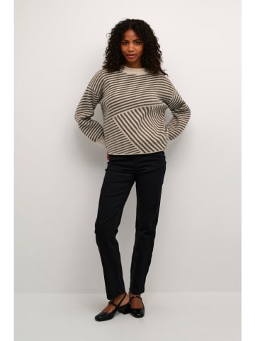 Kaffe Trui beige/antraciet