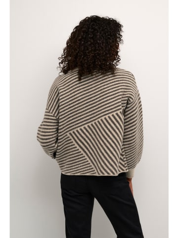 Kaffe Pullover in Beige/ Anthazit