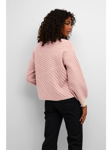 Kaffe Pullover in Rosa/ Beige