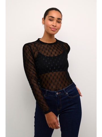 Kaffe Longsleeve in Schwarz