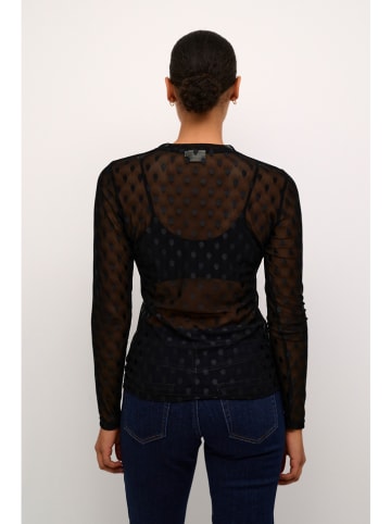 Kaffe Longsleeve in Schwarz