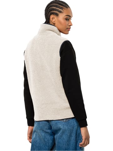 Jack Wolfskin Kamizelka polarowa "High Curl" w kolorze kremowym