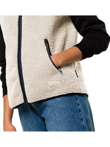 Jack Wolfskin Kamizelka polarowa "High Curl" w kolorze kremowym