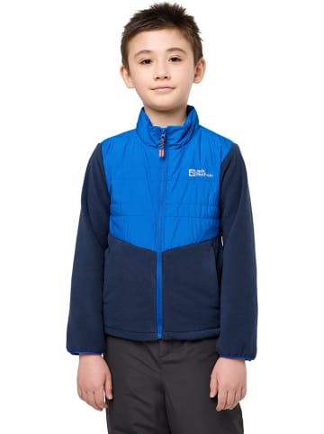 Jack Wolfskin Hybridjacke "Haldor" in Blau/ Dunkelblau