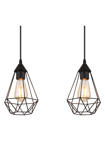 Globo lighting Hängeleuchte in Schwarz - (L)79 x (B)17 x (H)120 cm