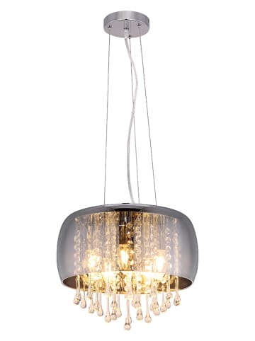Globo lighting Hanglamp grijs - (H)120 x Ø 35 cm