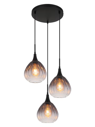 Globo lighting Hängeleuchte in Schwarz - (H)120 x Ø 44 cm