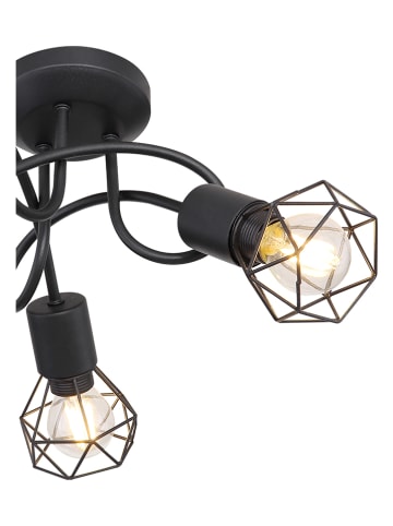 Globo lighting Deckenleuchte in Schwarz - (H)20 x Ø 36 cm