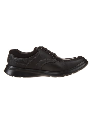 Clarks Leder-Schnürschuhe "Cotrell Edge" in Schwarz
