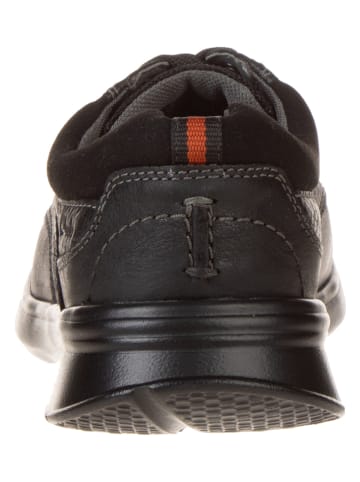 Clarks Leder-Schnürschuhe "Cotrell Edge" in Schwarz