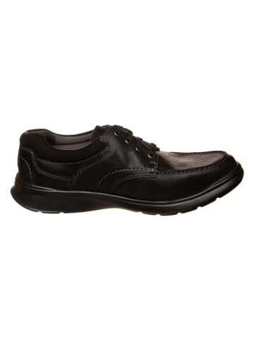 Clarks Leder-Schnürschuhe "Cotrell Edge" in Schwarz