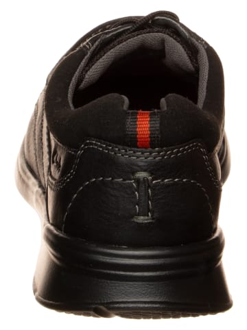 Clarks Leder-Schnürschuhe "Cotrell Edge" in Schwarz