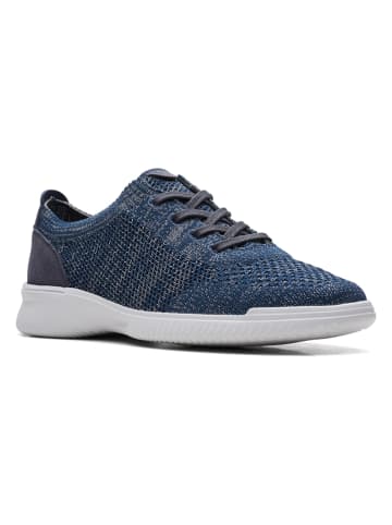 Clarks Sneakers ''Donaway Knit'' donkerblauw