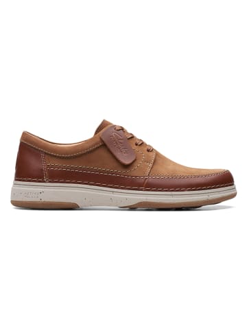 Clarks Leren veterschoenen "Nature 5 Lo" lichtbruin