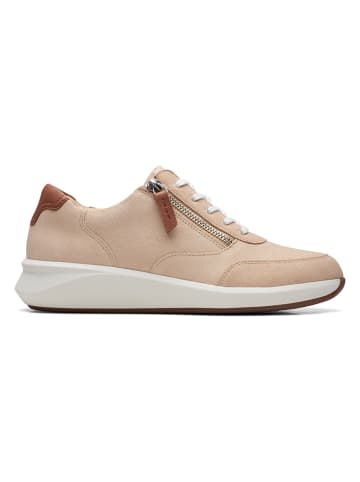 Clarks Leren sneakers "Un Rio Zip" beige
