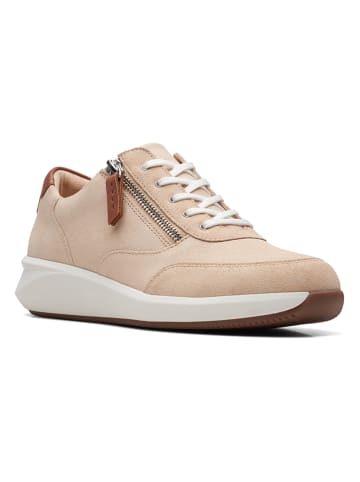 Clarks Leren sneakers "Un Rio Zip" beige