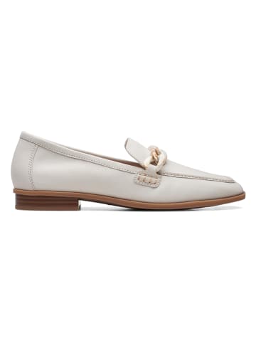 Clarks Leder-Slipper ''Sarafyna Iris'' in Weiß